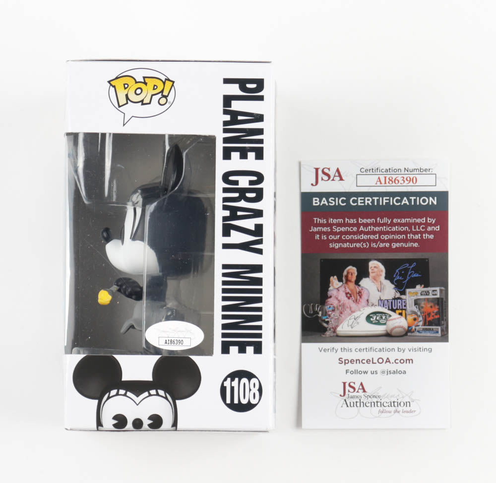 Kaitlyn Robrock Signed (JSA) "Walt Disney: Archives" Plane Crazy Minnie #1108 Funko Pop! Vinyl Figure Inscribed "Love, Minnie Mouse" - Voice of Minnie Mouse