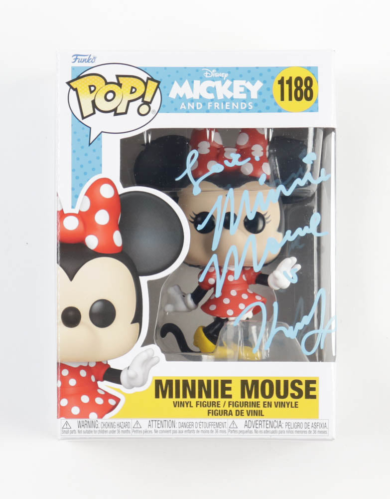 Kaitlyn Robrock Signed (JSA) "Mickey and Friends" Minnie Mouse #1188 Funko Pop! Vinyl Figure Inscribed "Love, Minnie Mouse" - Voice of Minnie Mouse