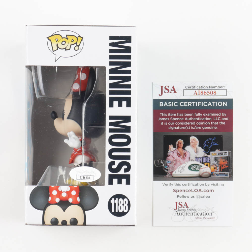 Kaitlyn Robrock Signed (JSA) "Mickey and Friends" Minnie Mouse #1188 Funko Pop! Vinyl Figure Inscribed "Love, Minnie Mouse" - Voice of Minnie Mouse