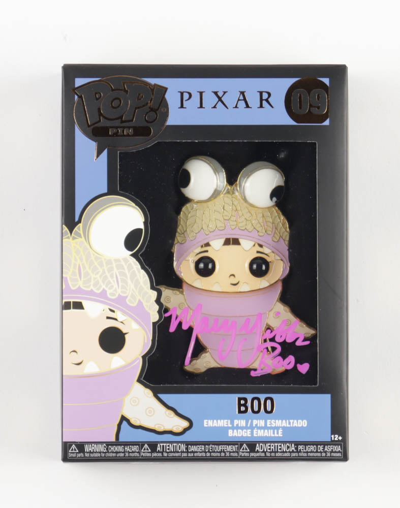 Mary Gibbs Signed (JSA) "Monsters Inc." #09 Boo Funko Pop! Pin Inscribed "Boo" - JSA Witnessed