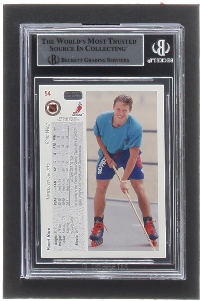 Pavel Bure Signed 1991-92 Upper Deck #54 RC (BGS) - Rookie Card