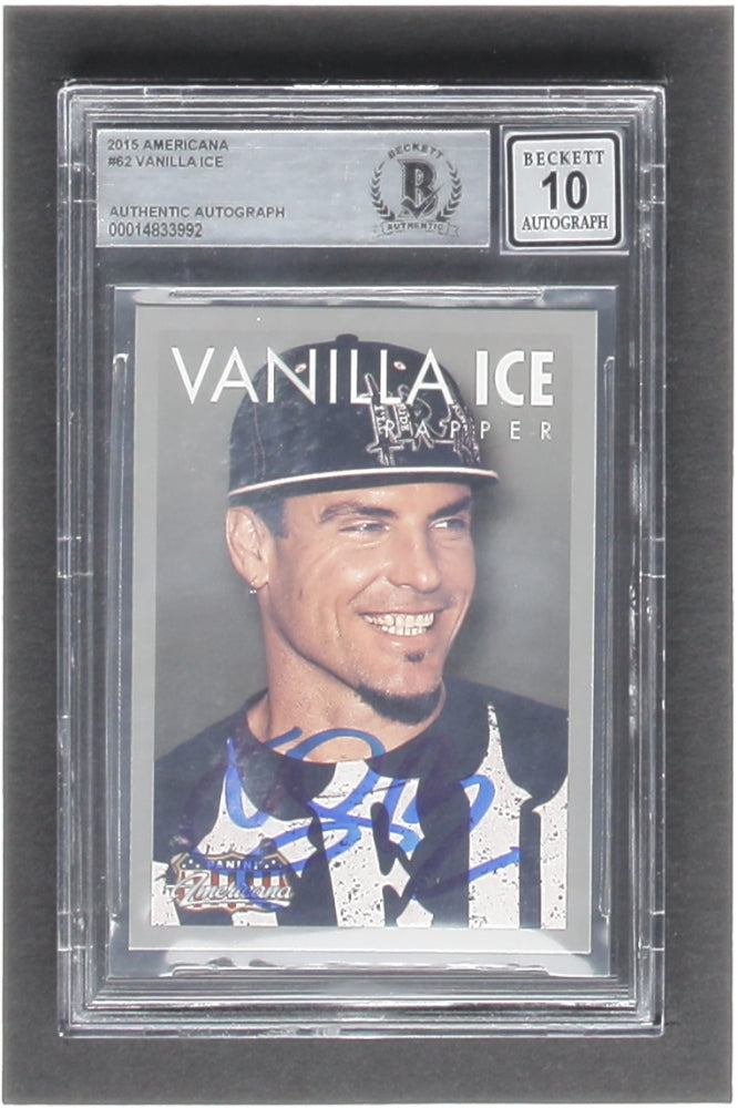 Vanilla Ice Signed 2015 Americana #62 (BGS | Auto Grade 10)