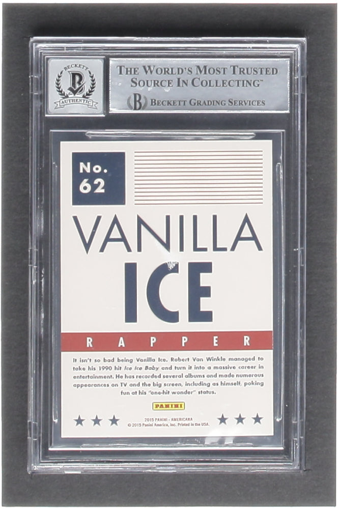 Vanilla Ice Signed 2015 Americana #62 (BGS | Auto Grade 10)