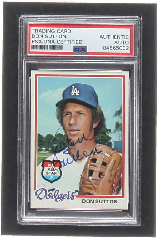 Don Sutton Signed 1978 Topps #310 (PSA)