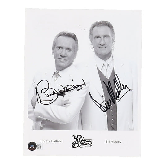 Bill Medley & Bobby Hatfield Signed "The Righteous Brothers" 8x10 Photo (Beckett)