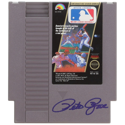 Pete Rose Signed (JSA) 1987 MLB Nintendo Game Cartridge - JSA Witnessed