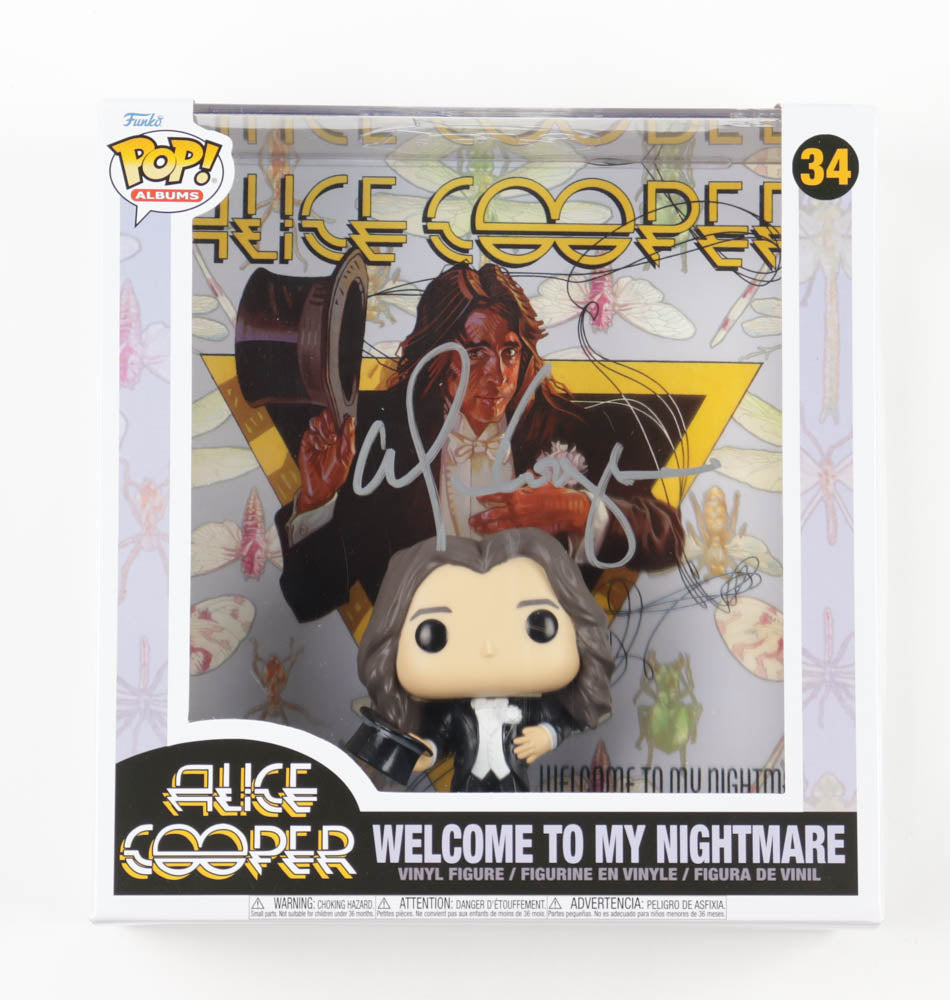 Alice Cooper Signed (Beckett) "Welcome To My Nightmare" #34 Alice Cooper Funko Pop Albums Vinyl Figure