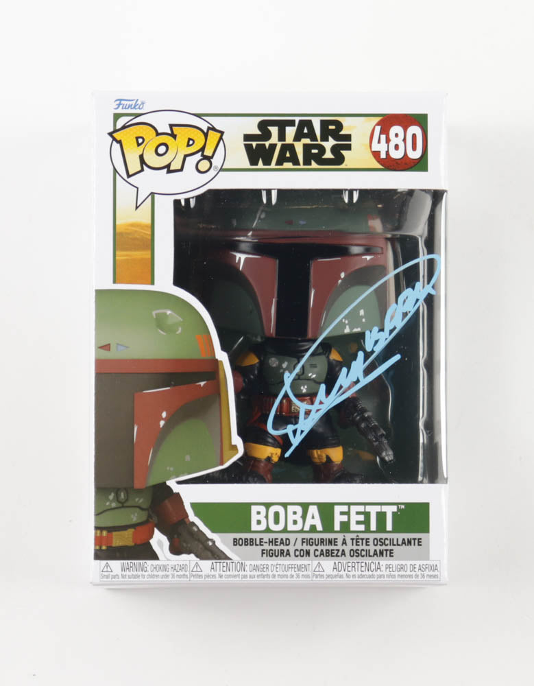 Dickey Beer Signed "Star Wars" #480 Boba Fett Funko Pop! Bobble-Head Vinyl Figure (PA) Stuntman for Boba Fett