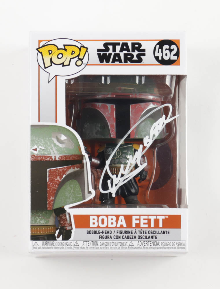 Dickey Beer Signed "Star Wars" #462 Boba Fett Funko Pop! Bobble-Head Vinyl Figure (PA)