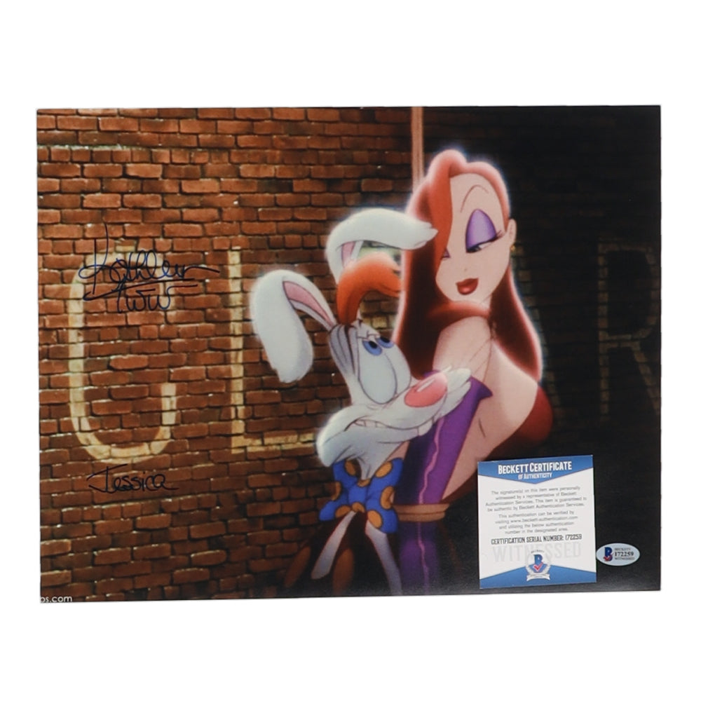 Kathleen Turner Signed (Beckett) "Who Framed Roger Rabbit" 11x14 Photo Inscribed "Jessica" - Beckett Witnessed