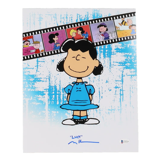 Melanie Kohn Signed "Charlie Brown" 11x14 Photo (Beckett) Lucy Van Pelt