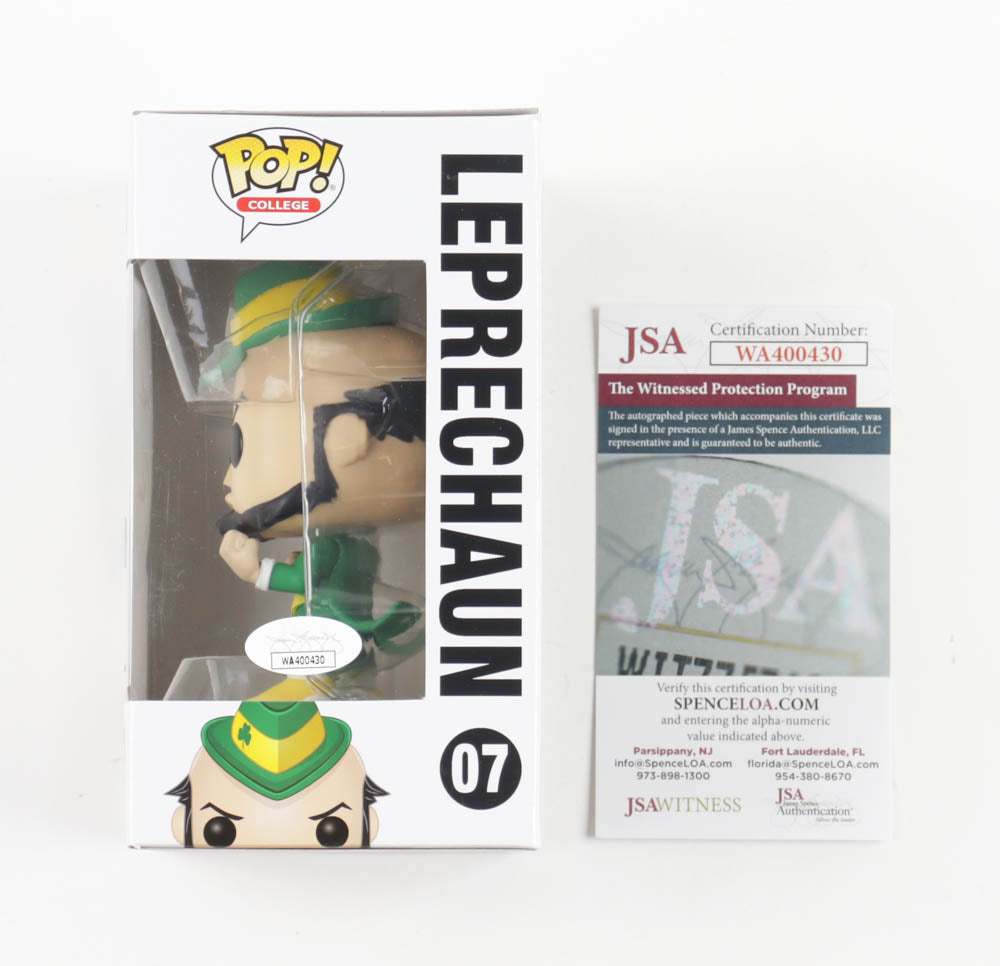 Rudy Ruettiger Signed "Notre Dame" #07 Leprechaun Funko Pop! Vinyl Figure (JSA) JSA Witnessed