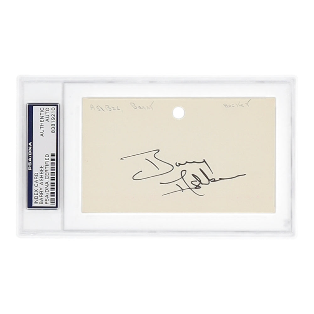 Barry Ashbee Signed Index Card (PSA)