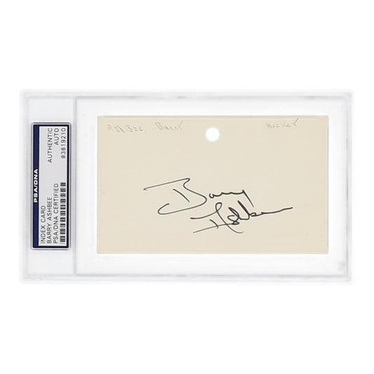 Barry Ashbee Signed Index Card (PSA)