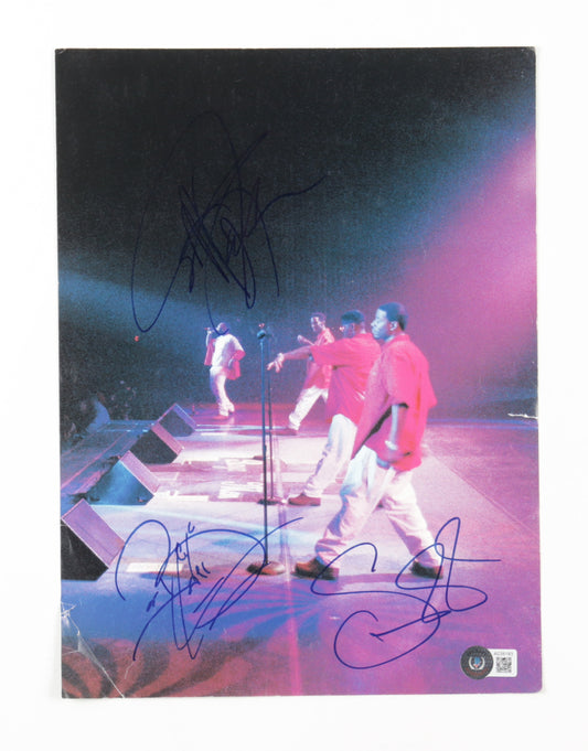 Boyz II Men Signed 9x12 Photo (Beckett)