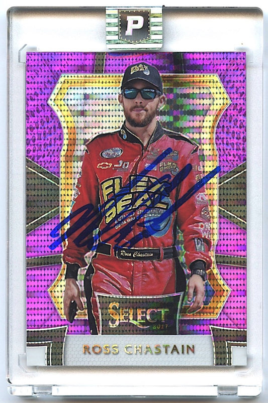 Ross Chastain Signed 2017 Select #81 Purple Pulsar (PA Encapsulated)