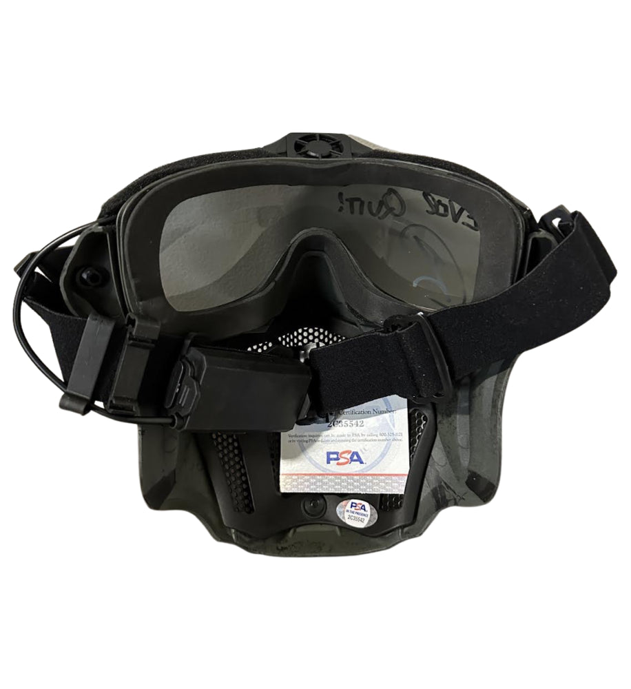 Robert O'Neill Signed (PSA) Tactical Mask Inscribed "Never Quit!" - U.S. Navy SEAL Who Killed Osama Bin Laden - PSA In-The-Presence