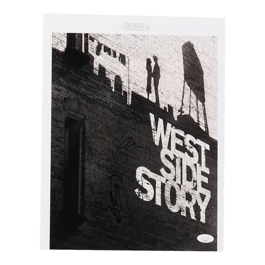 Ansel Elgort & Ariana Debose Signed (JSA) "West Side Story" 11x14 Photo