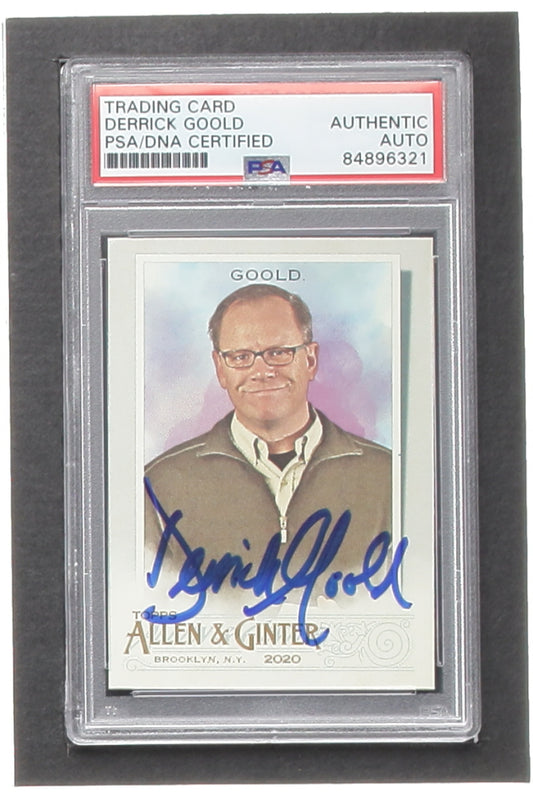 Derrick Goold Signed 2020 Topps Allen and Ginter #281 (PSA) - Sportswriter and Author