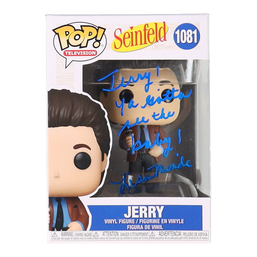 Lisa Mende Signed (JSA) "Seinfeld" #1081 Jerry Funko Pop! Vinyl Figure with Extensive Inscription - Carol