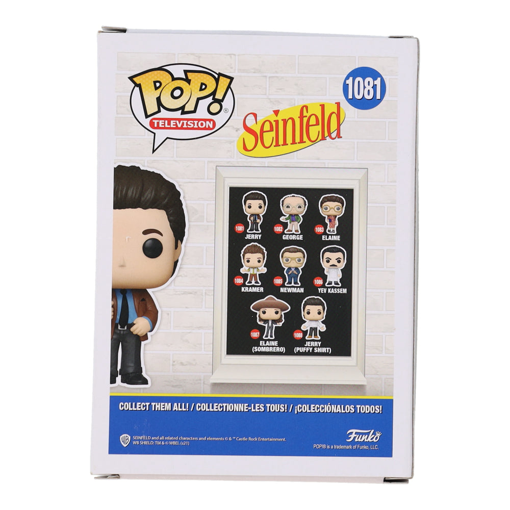 Steve Hytner Signed (Beckett) "Seinfeld" #1081 Jerry Funko Pop! Vinyl Figure Inscribed "That's Gold Jerry Gold!!" - Beckett Witnessed