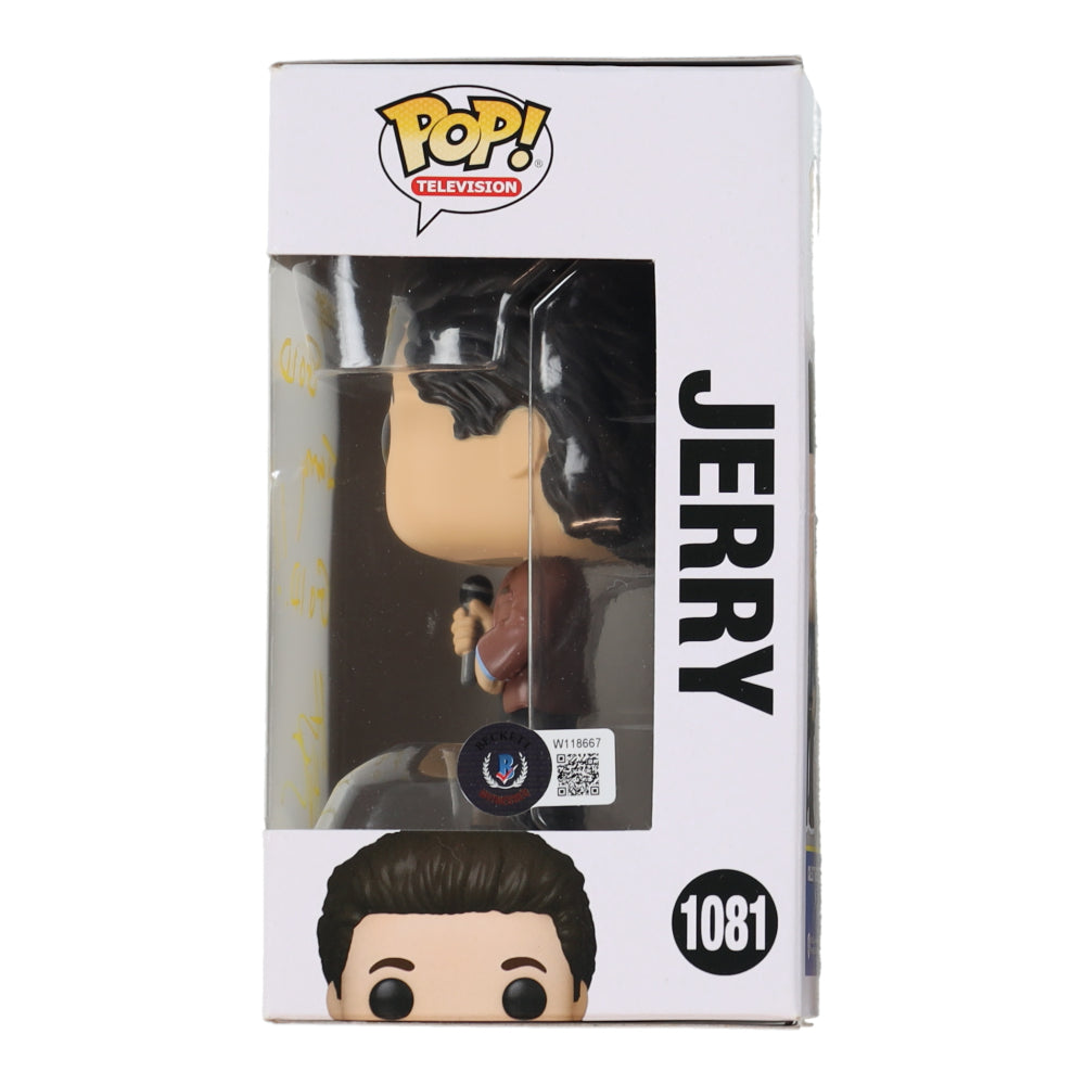 Steve Hytner Signed (Beckett) "Seinfeld" #1081 Jerry Funko Pop! Vinyl Figure Inscribed "That's Gold Jerry Gold!!" - Beckett Witnessed