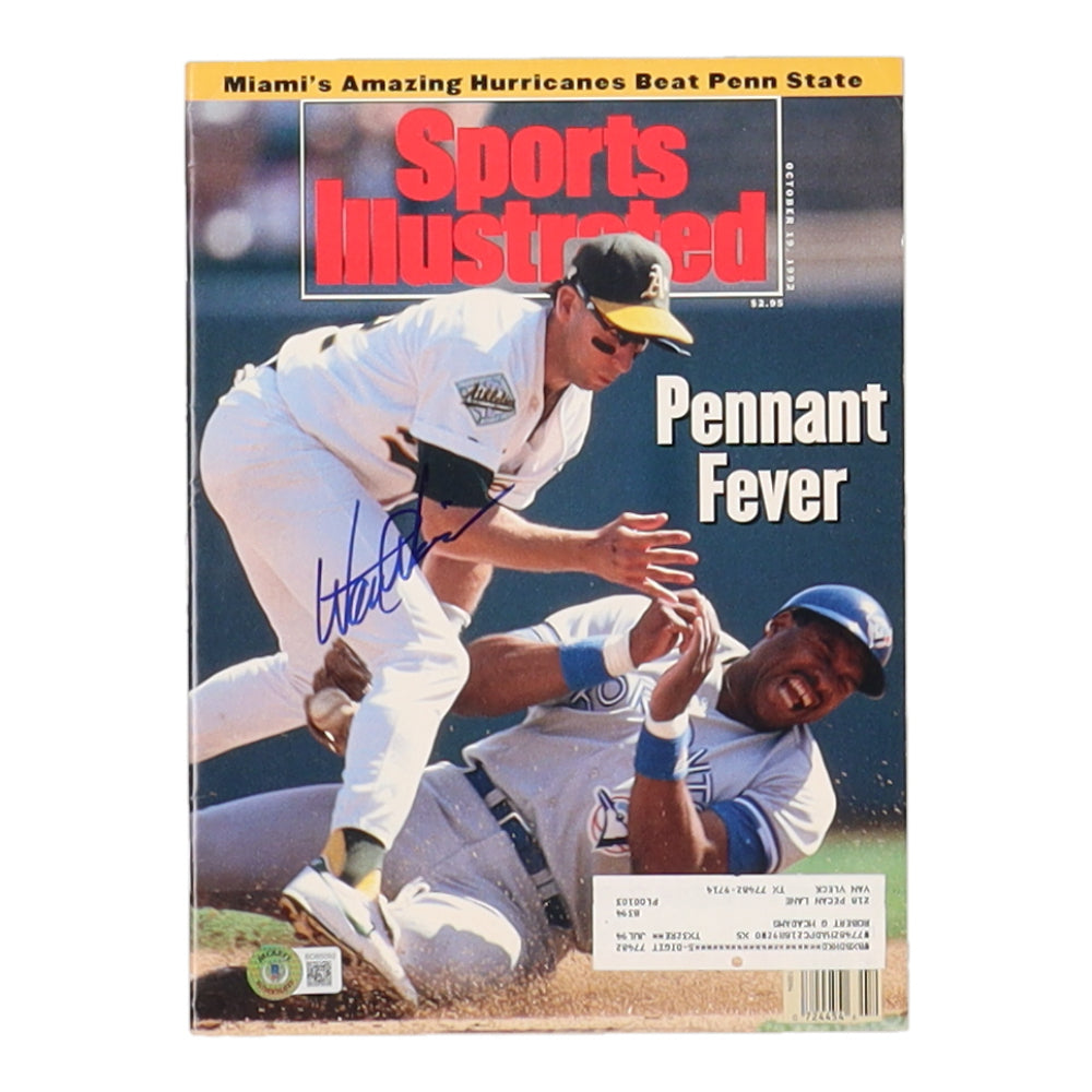 Walt Weiss Signed Athletics 1992 "Sports Illustrated" Magazine (Beckett)