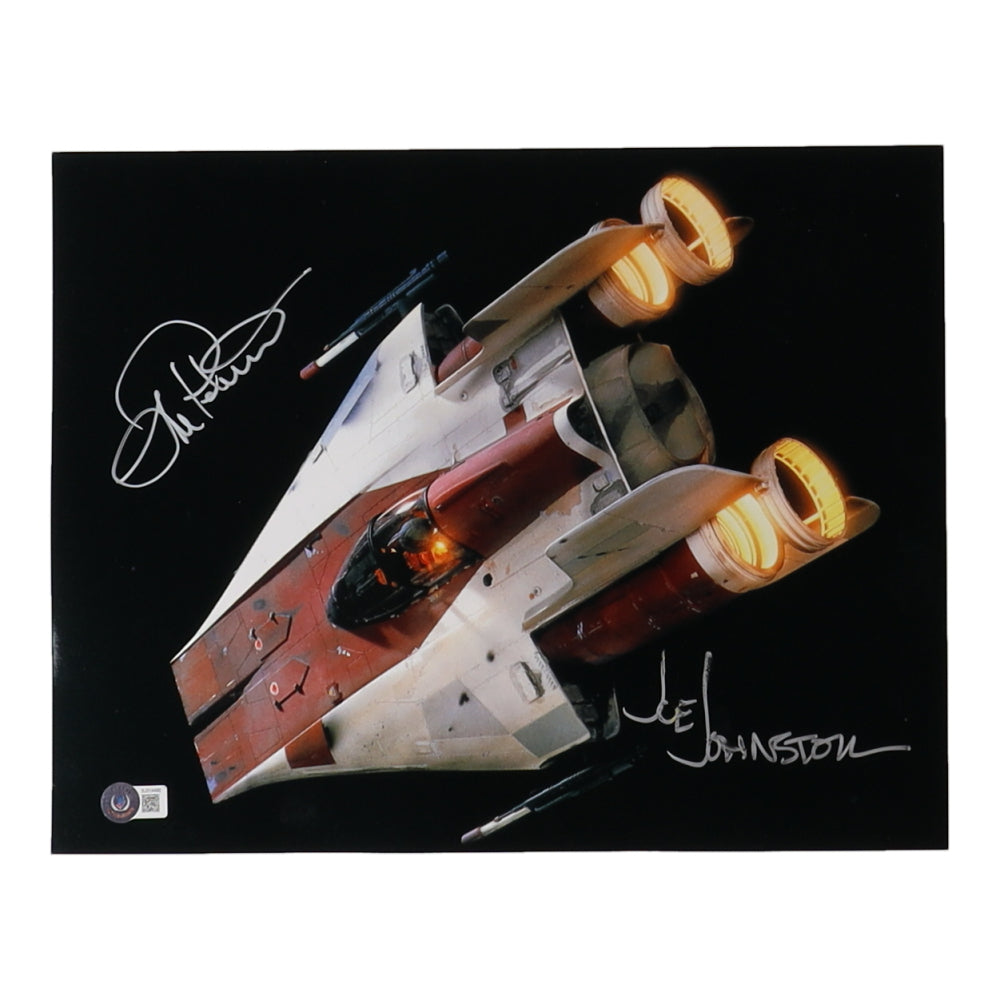 Joe Johnston & Lorne Peterson Signed (Beckett) "Star Wars" 11x14 Photo