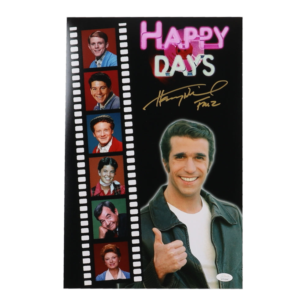 Henry Winkler Signed "Happy Days" 11x17 Photo Inscribed "Fonz" (JSA) JSA Witnessed