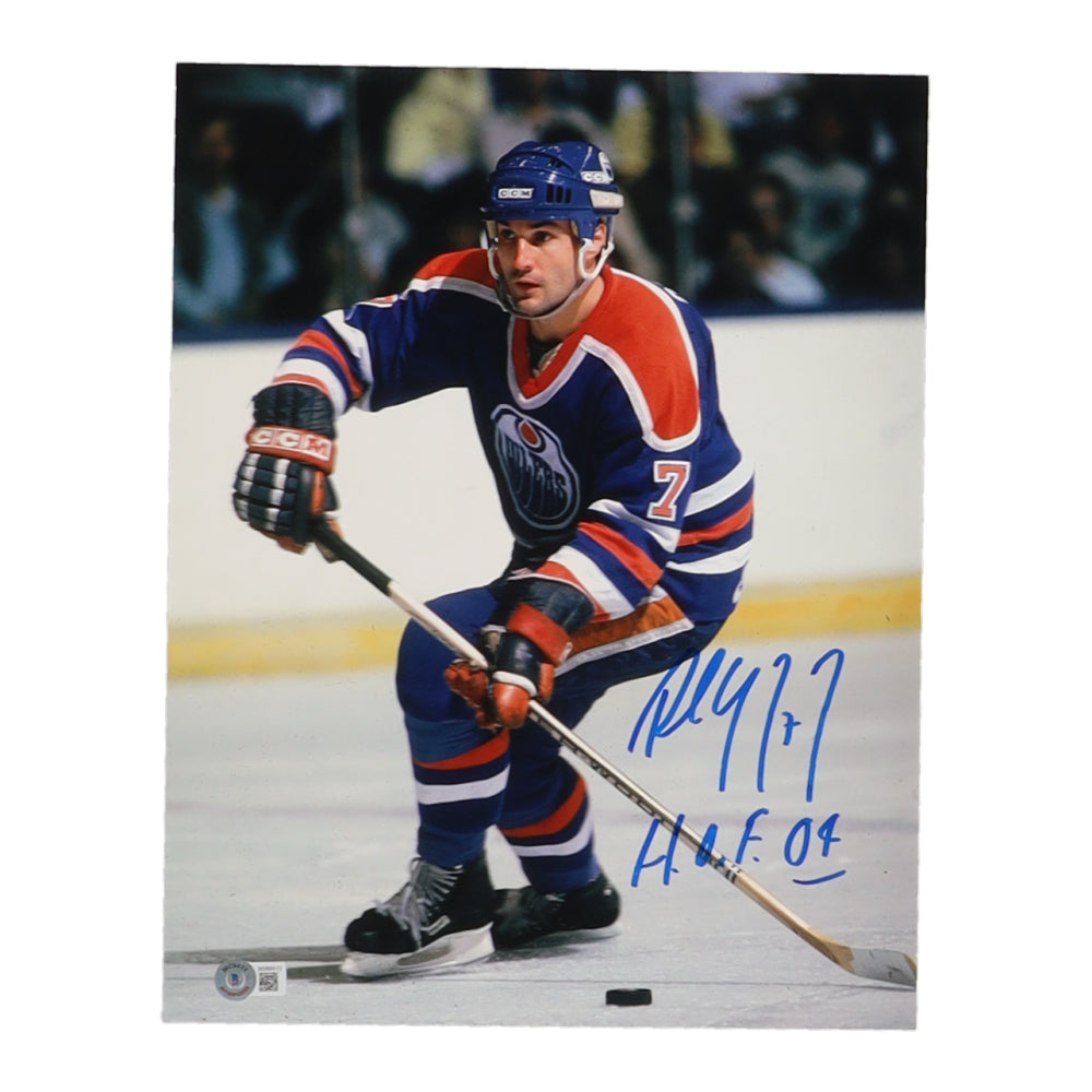 Paul Coffey Signed Oilers 11 x 14 Photo (Beckett)