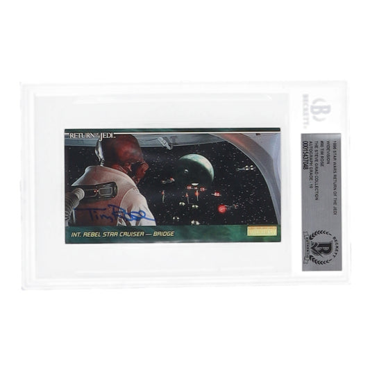 Tim Rose Signed 1996 Star Wars Widevision #90 Bridge (Beckett | Autograph Graded 10)