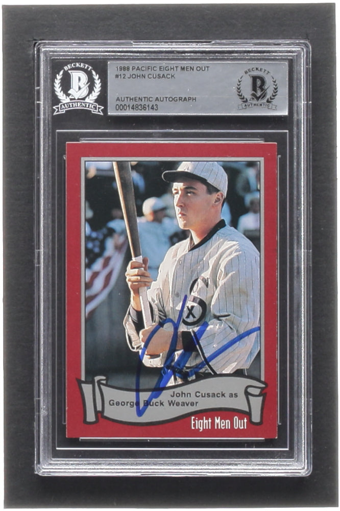 John Cusack Signed 1988 Pacific Eight Men Out #12 John Cusack as Buck Weaver (BGS)