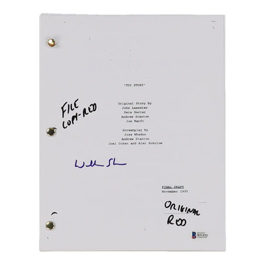 Wallace Shawn Signed "Toy Story" Movie Script (Beckett) Rex