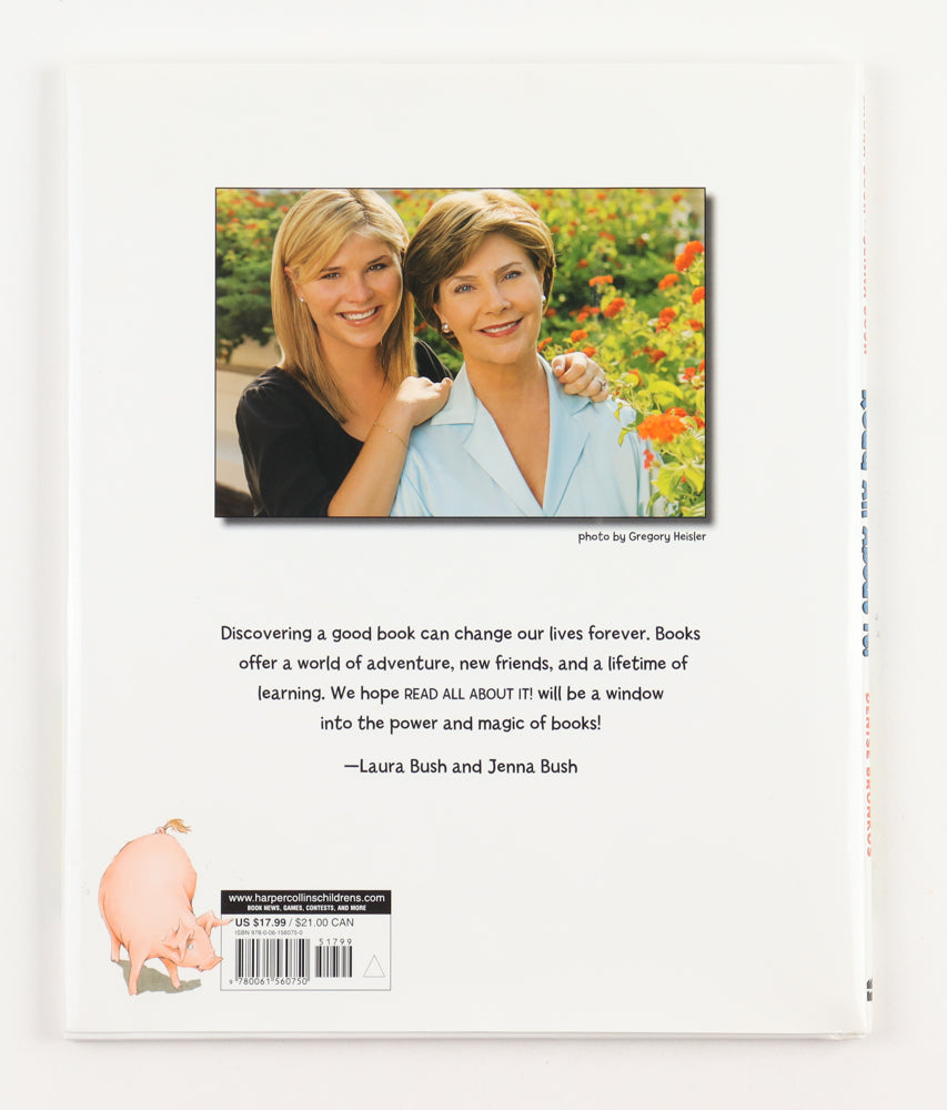 Jenna Bush & Laura Bush Signed "Read All About It!" Hardcover Book (Beckett)