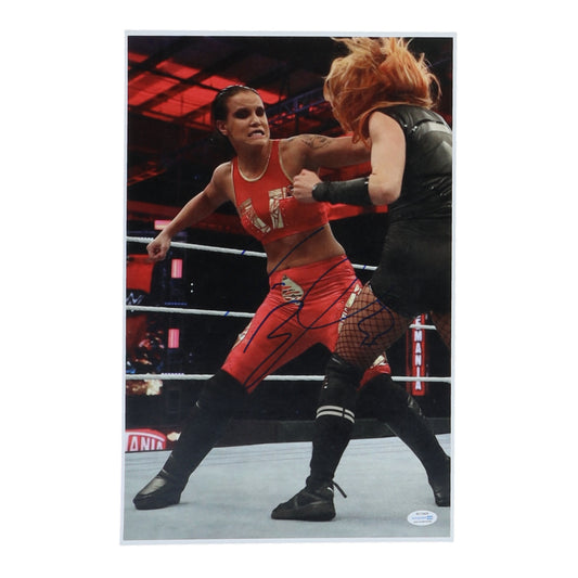 Shayna Baszler Signed WWE 11x17 Photo (ACOA)