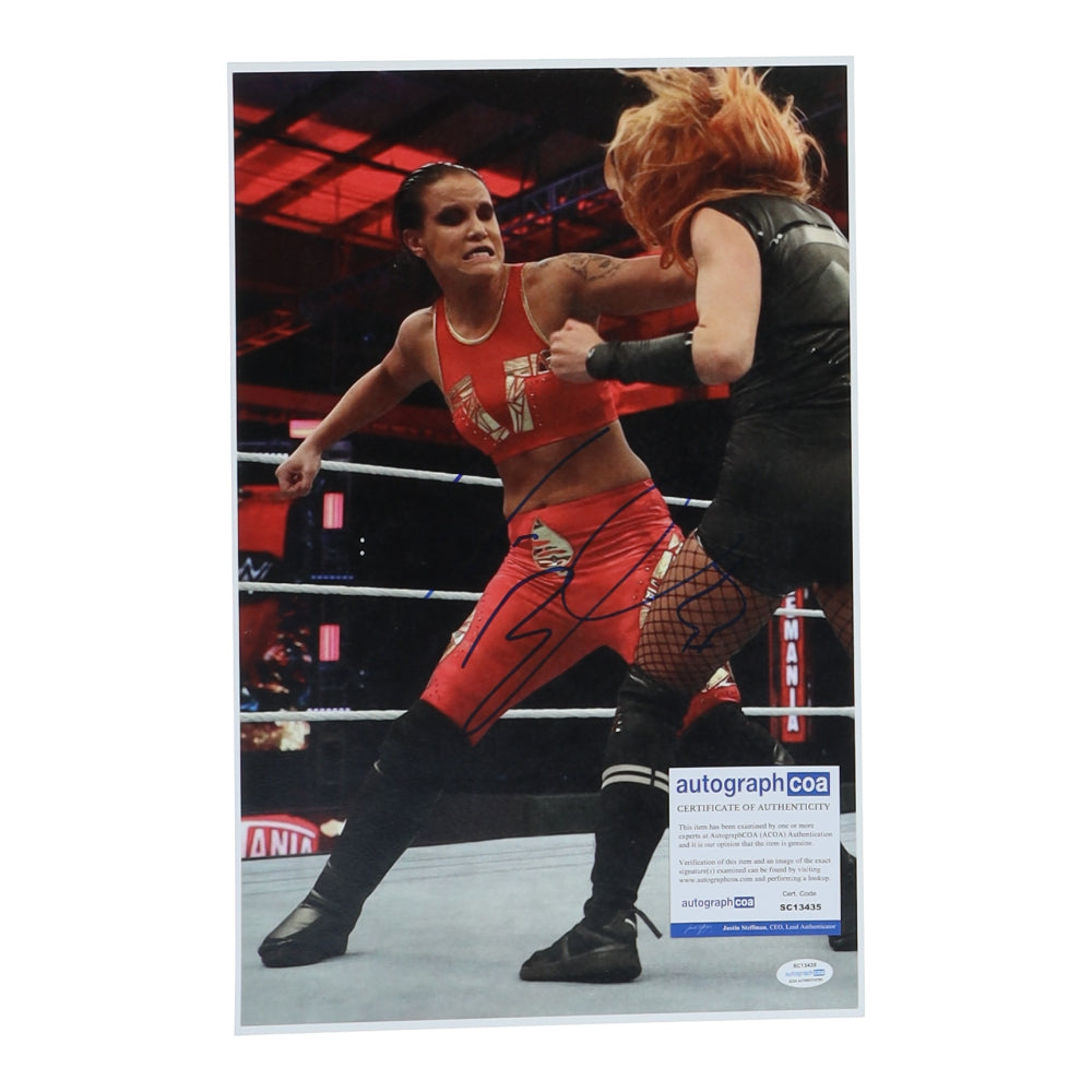 Shayna Baszler Signed WWE 11x17 Photo (ACOA)