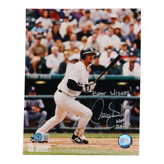 Larry Walker Signed (Beckett) 8x10 Photo Inscribed "Best Wishes!" & "HOF 2020"