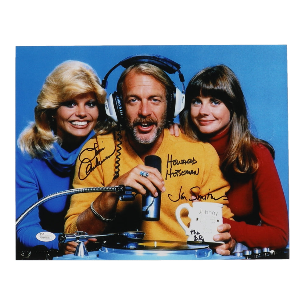 Loni Anderson, Jan Smithers & Howard Hesseman Signed (JSA) "WKRP in Cincinnati" 11x14 Photo - JSA Witnessed