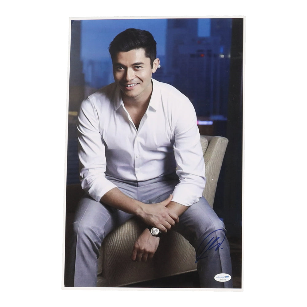 Henry Golding Signed 11x17 Photo (ACOA)