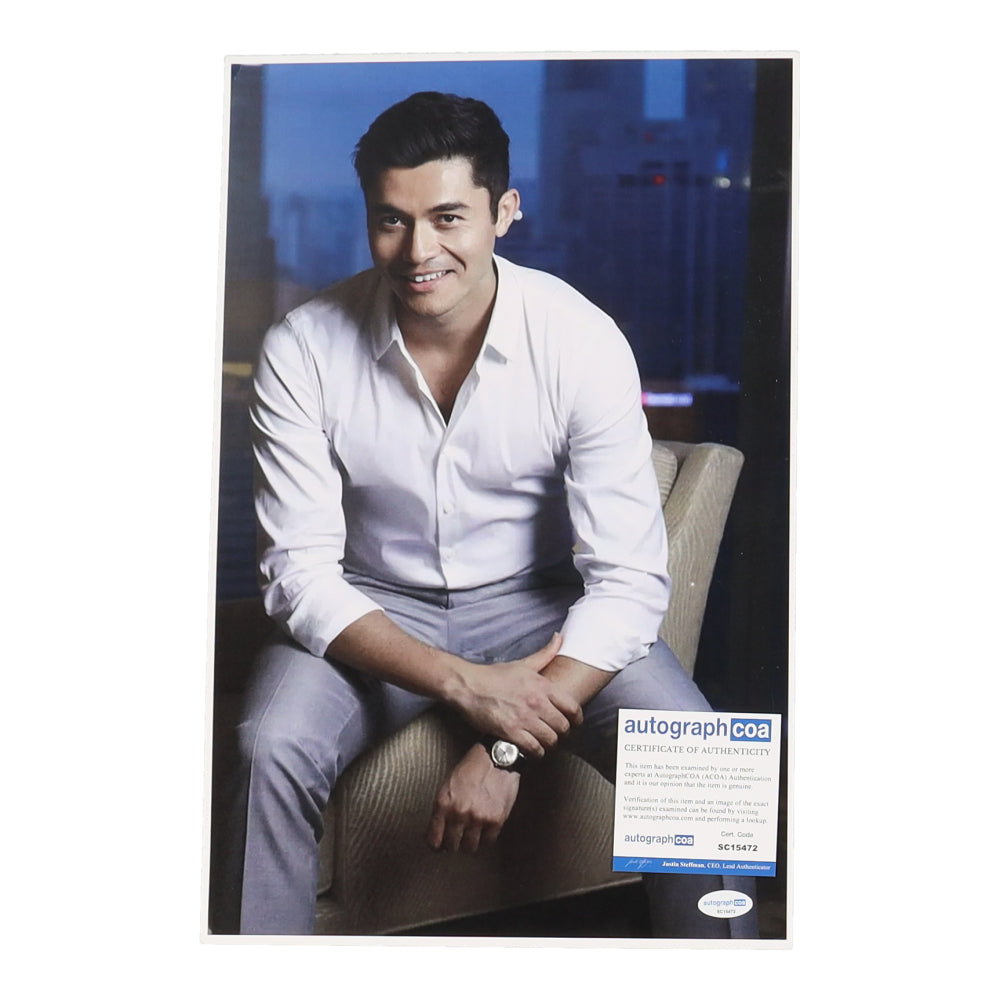 Henry Golding Signed 11x17 Photo (ACOA)