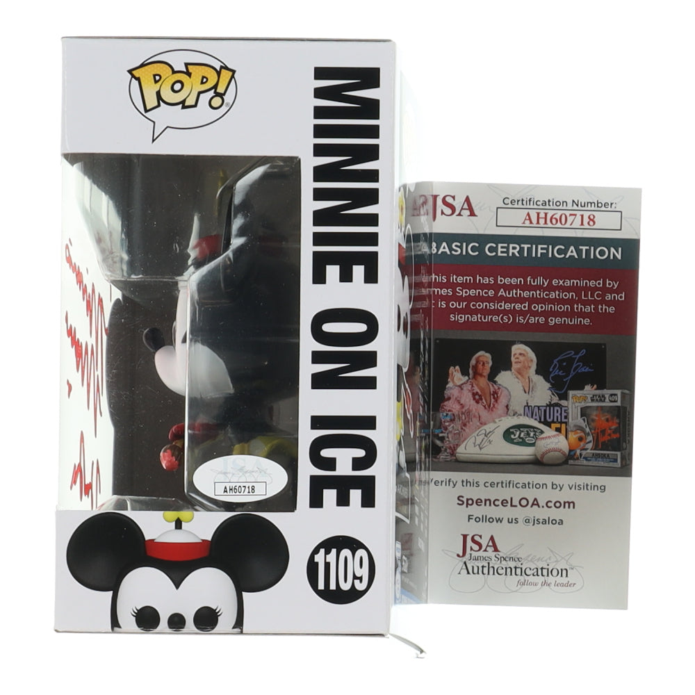 Kaitlyn Robrock Signed "Walt Disney Archives" Minnie On Ice #1109 Funko Pop! Vinyl Figure Inscribed "Love, Minnie Mouse" (JSA) Voice of Minnie Mouse