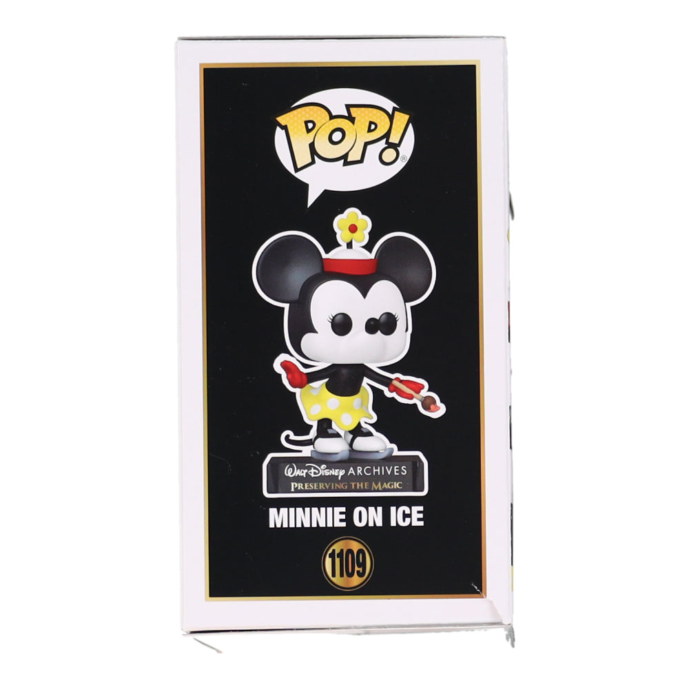 Kaitlyn Robrock Signed "Walt Disney Archives" Minnie On Ice #1109 Funko Pop! Vinyl Figure Inscribed "Love, Minnie Mouse" (JSA) Voice of Minnie Mouse