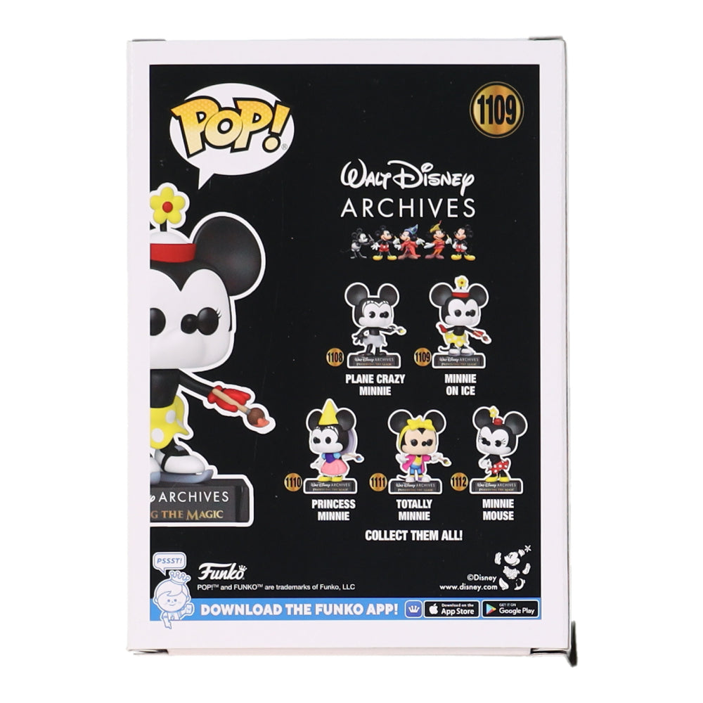 Kaitlyn Robrock Signed "Walt Disney Archives" Minnie On Ice #1109 Funko Pop! Vinyl Figure Inscribed "Love, Minnie Mouse" (JSA) Voice of Minnie Mouse