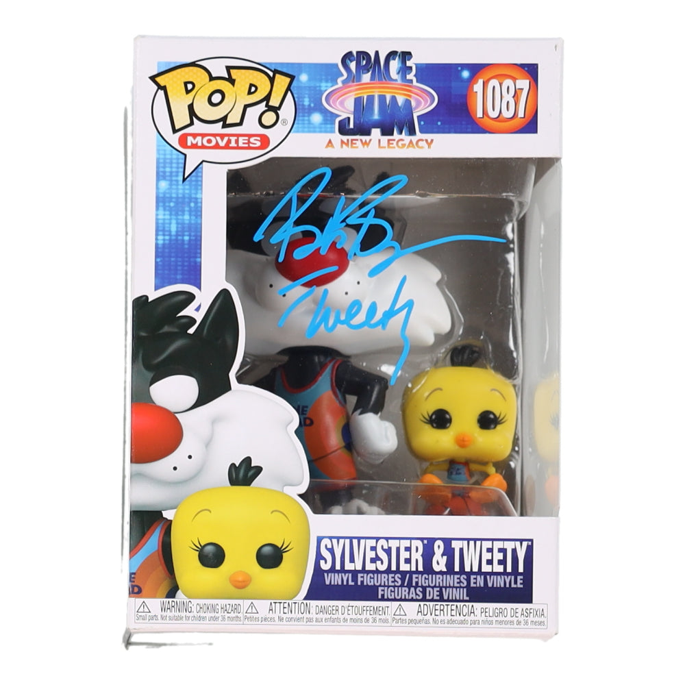 Bob Bergen Signed (JSA) "Sylvester & Tweety" #1087 Space Jam: A New Legacy Funko Pop! Vinyl Figure Inscribed "Tweety"