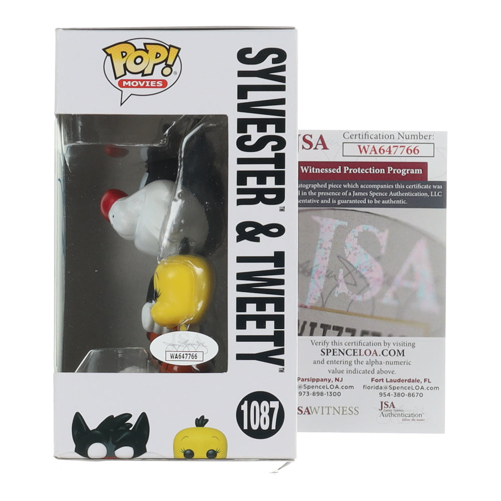 Bob Bergen Signed (JSA) "Sylvester & Tweety" #1087 Space Jam: A New Legacy Funko Pop! Vinyl Figure Inscribed "Tweety"