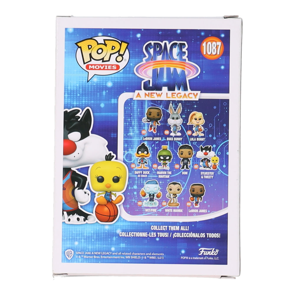 Bob Bergen Signed (JSA) "Sylvester & Tweety" #1087 Space Jam: A New Legacy Funko Pop! Vinyl Figure Inscribed "Tweety"