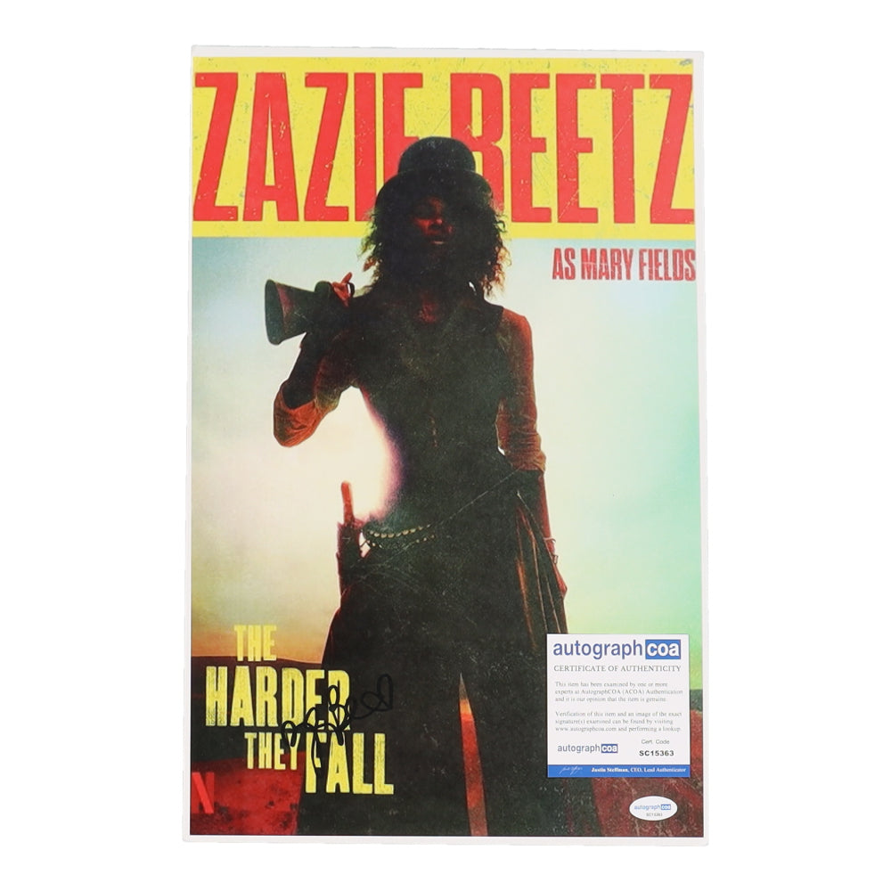 Zazie Beetz Signed "The Harder They Fall" 11x17 Photo (ACOA) - Stagecoach Mary