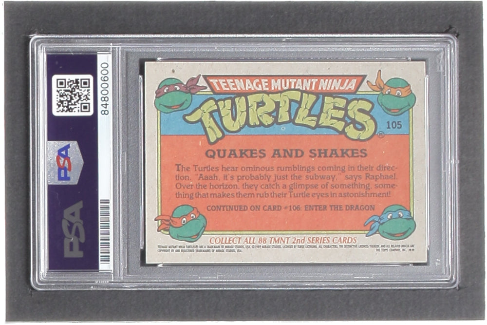 Peter Laird Signed 1989 Teenage Mutant Ninja Turtles #105 Quakes and Shakes (PSA)