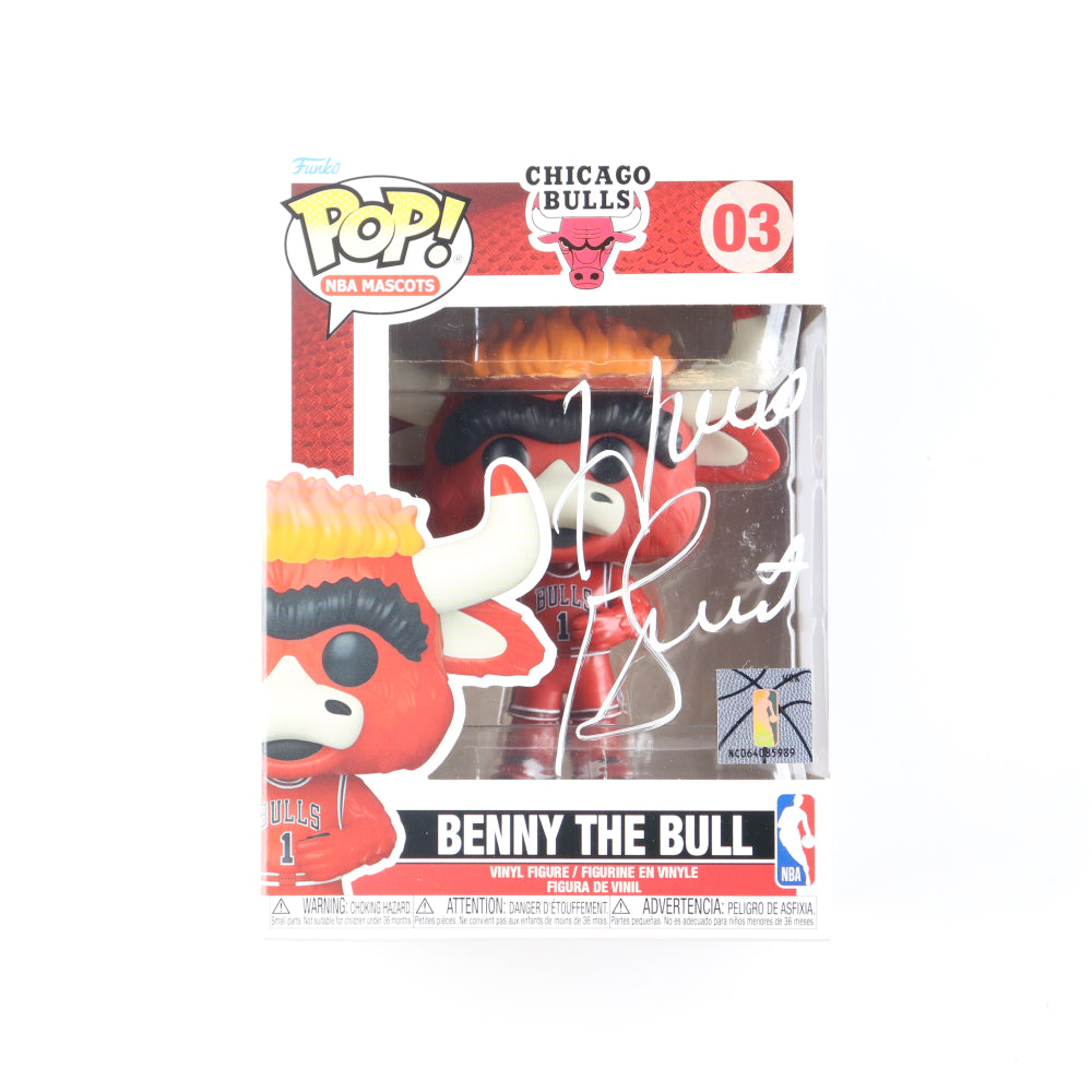Horace Grant Signed (JSA) Bulls #03 Benny The Bull Funko Pop! Vinyl Figure - JSA Witnessed