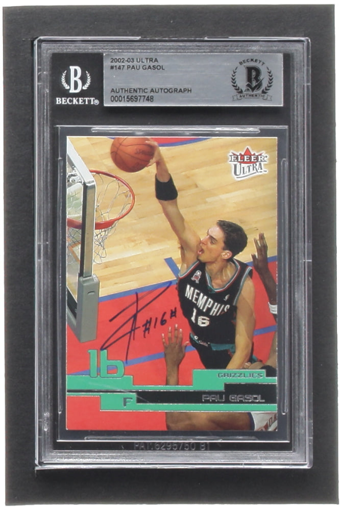 Pau Gasol Signed 2002-03 Ultra #147 (BGS)